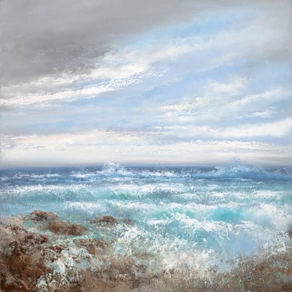 - Oil on Canvas, Painting by Amanda Hoskin, measuring 100 x 100 cm (H x W) framed at 107 x 107 cm £3450